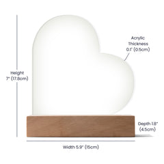 To My Daughter Braver – Acrylic Heart Plaque