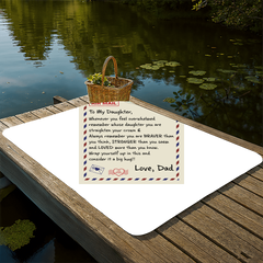 To My Daughter Braver (From Dad) – Sherpa Fleece Blanket