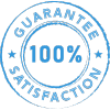 Image of We believe in 100% satisfaction, 100% of the time . Contact us if you're not happy!
